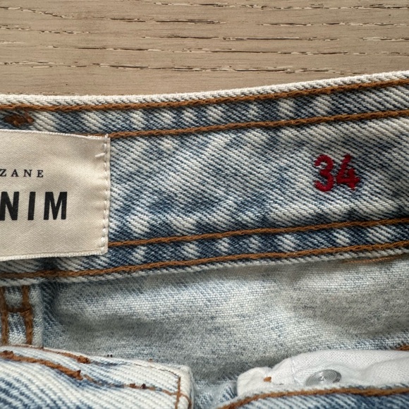 Sezane Wide Leg Jeans light acid wash Le Crop size 2 (34) - Picture 9 of 10